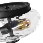 Modern Farmhouse 2-Luce Vetro Acqua Flush Mount