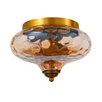 Modern Farmhouse 2-Luce Vetro Acqua Flush Mount