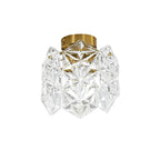 Moderno Glam 1-Luce Fiore di Neve Cristallo Vetro Semi Flush Mount