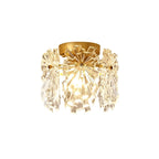 Moderno Glam 1-Luce Fiore di Neve Cristallo Vetro Semi Flush Mount