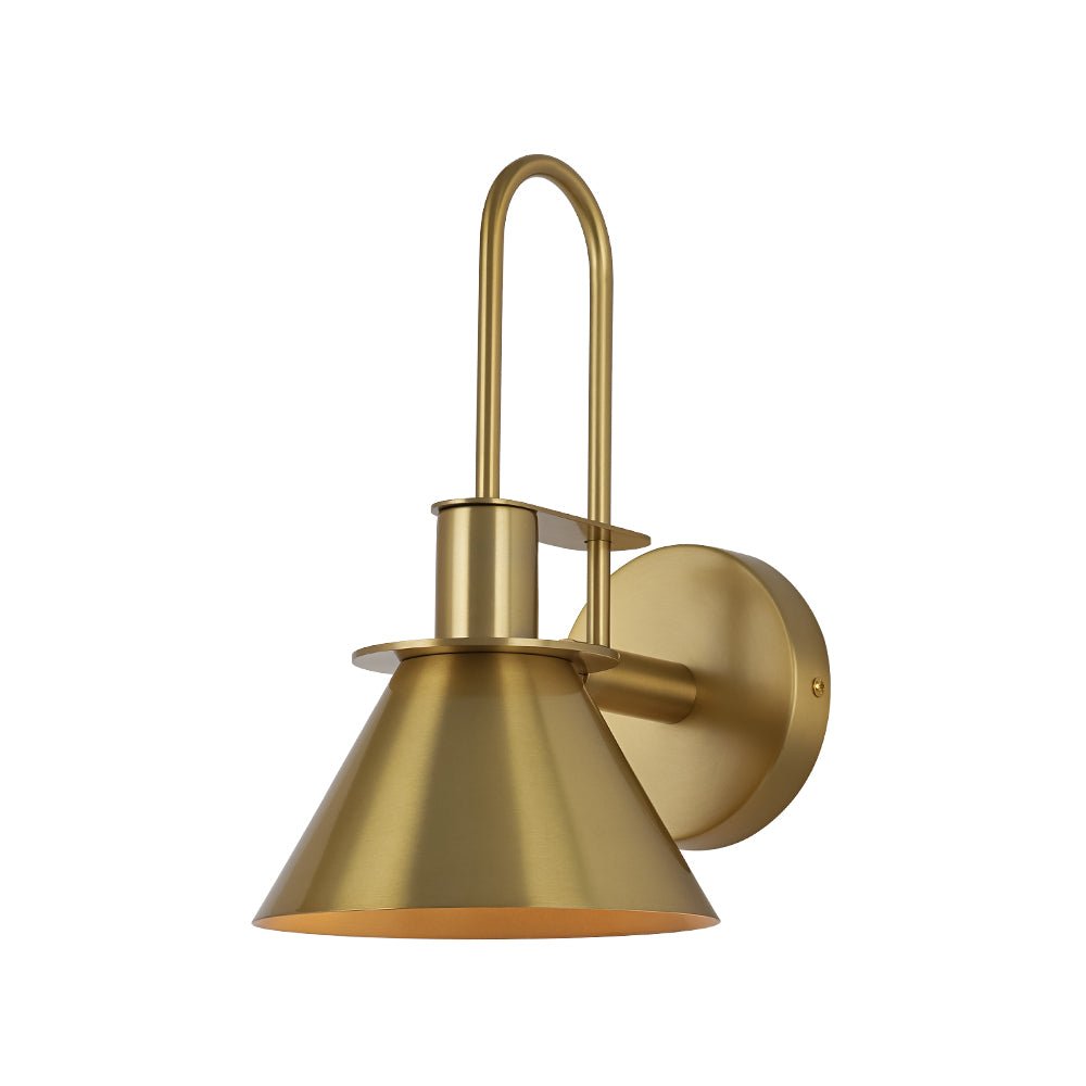 Moderna Luce da Parete a Cono con 1 Lampadina per Comodino