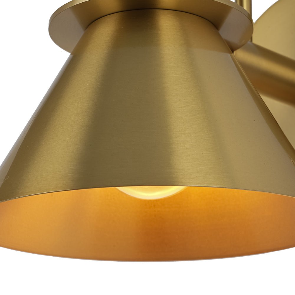 Moderna Luce da Parete a Cono con 1 Lampadina per Comodino