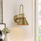 Moderna Luce da Parete a Cono con 1 Lampadina per Comodino