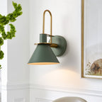 Moderna Luce da Parete a Cono con 1 Lampadina per Comodino