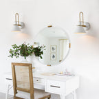 Moderna Luce da Parete a Cono con 1 Lampadina per Comodino
