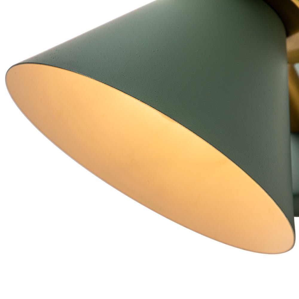 Moderna Luce da Parete a Cono con 1 Lampadina per Comodino