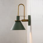 Moderna Luce da Parete a Cono con 1 Lampadina per Comodino