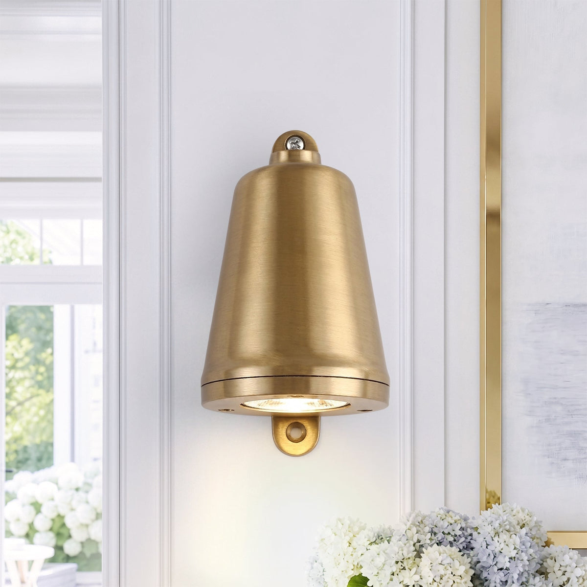Moderna Industriale Lampada da Parete LED Esterno a Campana 1 Luce IP65