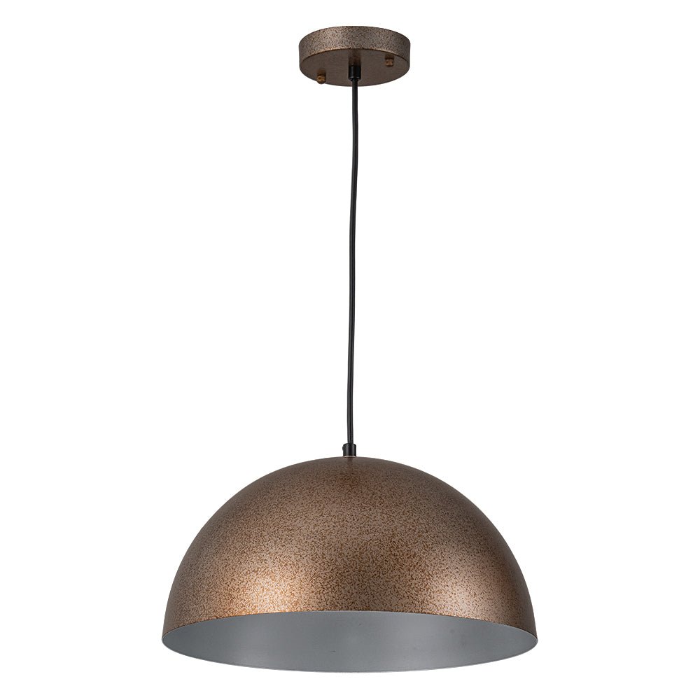 Lampada a sospensione in metallo a cupola con 1 luce per zona pranzo