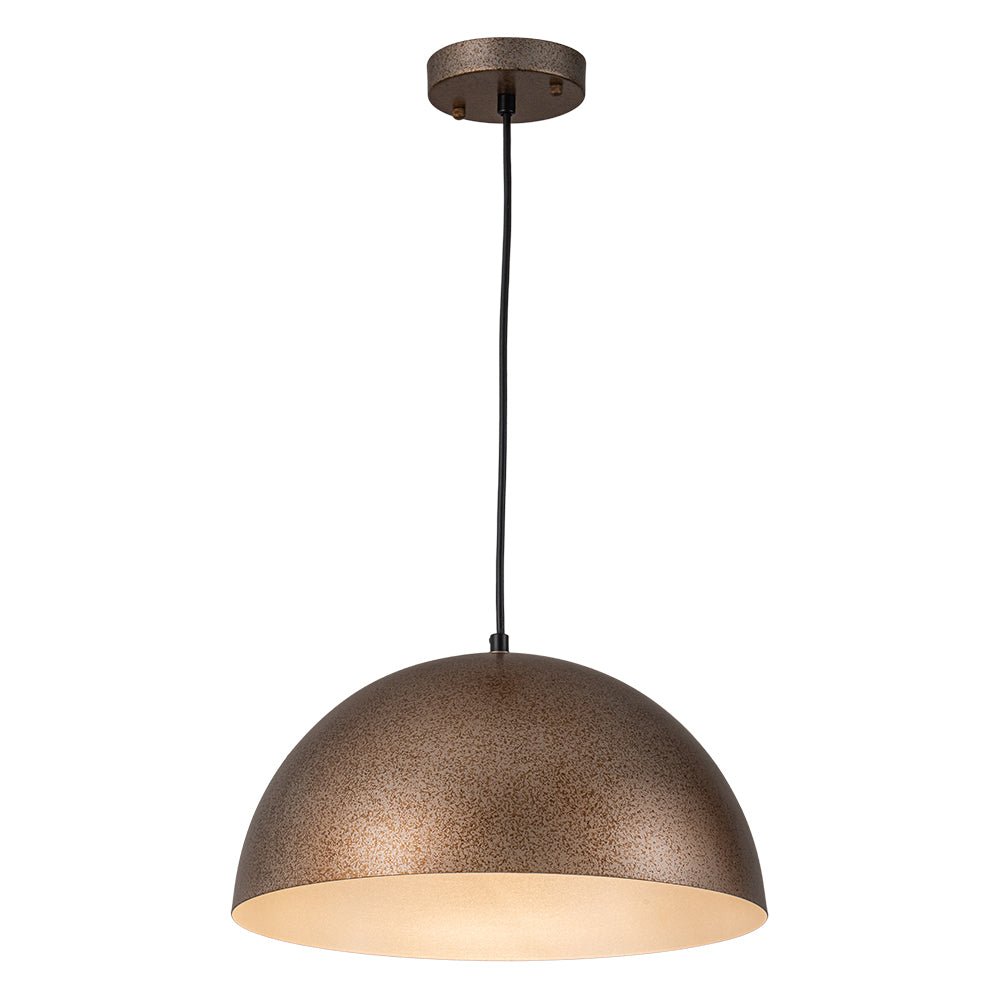 Lampada a sospensione in metallo a cupola con 1 luce per zona pranzo