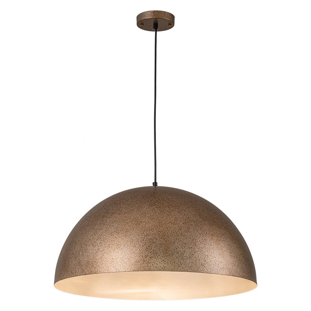Lampada a sospensione in metallo a cupola con 1 luce per zona pranzo
