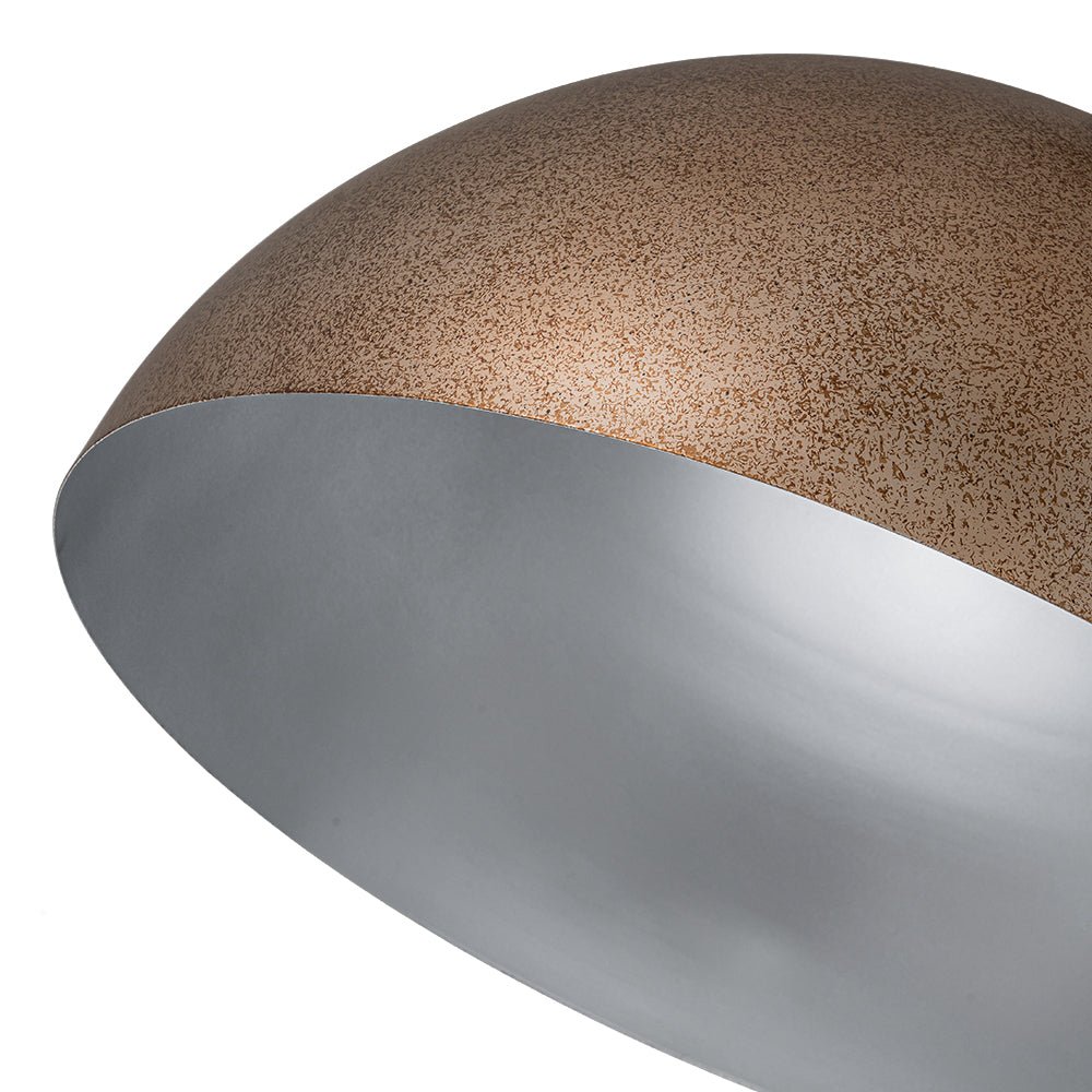 Lampada a sospensione in metallo a cupola con 1 luce per zona pranzo