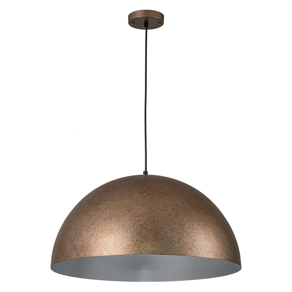 Lampada a sospensione in metallo a cupola con 1 luce per zona pranzo