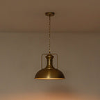 Moderno Industriale Lampada a Sospensione a Cupola in Metallo con 1 Luce