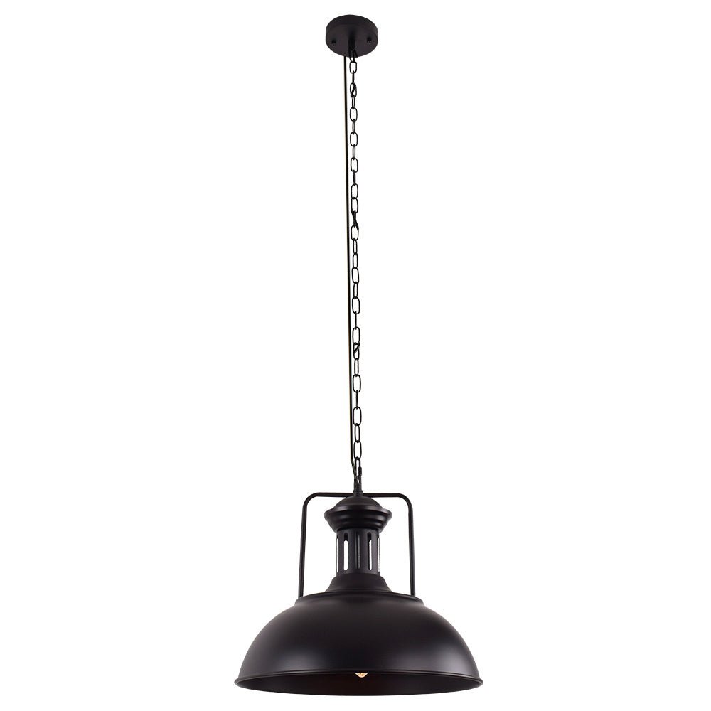 Moderno Industriale Lampada a Sospensione a Cupola in Metallo con 1 Luce