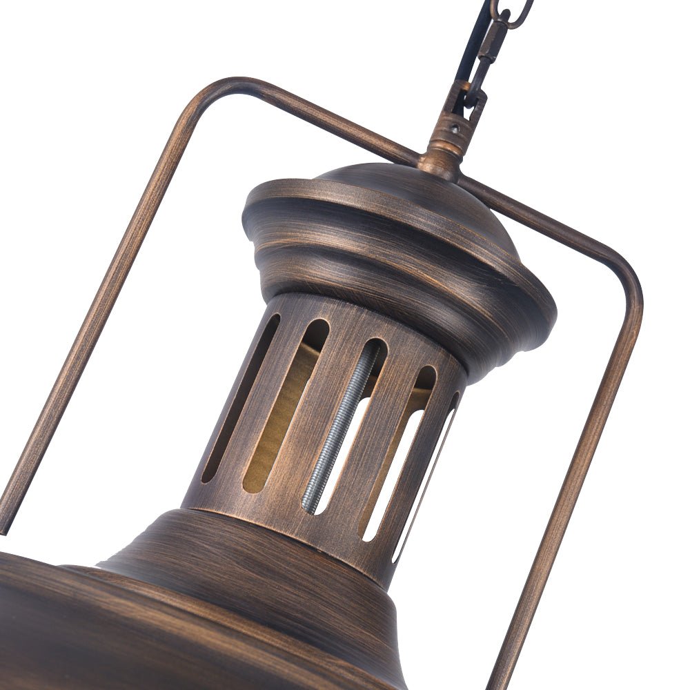 Moderno Industriale Lampada a Sospensione a Cupola in Metallo con 1 Luce