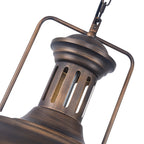 Moderno Industriale Lampada a Sospensione a Cupola in Metallo con 1 Luce