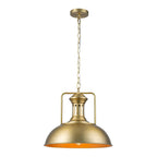 Moderno Industriale Lampada a Sospensione a Cupola in Metallo con 1 Luce