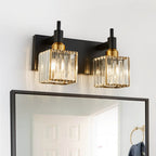 Moderna Luce da Parete per Bagno in Cristallo di Lusso