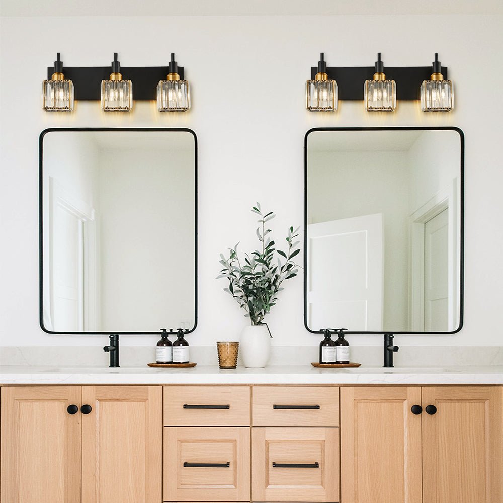 Moderna Luce da Parete per Bagno in Cristallo di Lusso