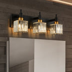 Moderna Luce da Parete per Bagno in Cristallo di Lusso