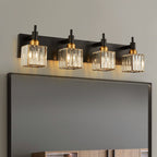 Moderna Luce da Parete per Bagno in Cristallo di Lusso