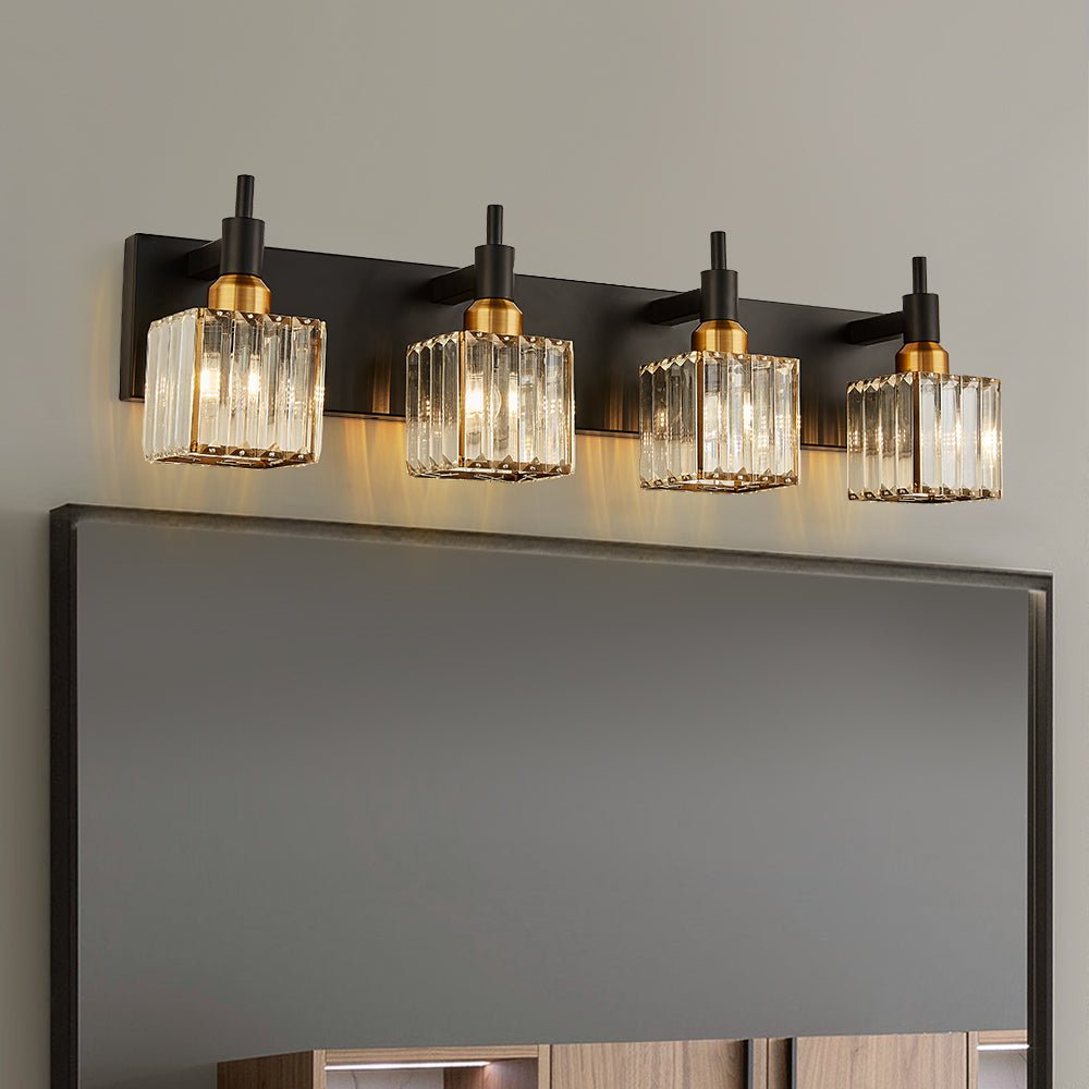 Moderna Luce da Parete per Bagno in Cristallo di Lusso
