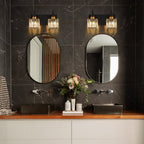 Moderna Luce da Parete per Bagno in Cristallo di Lusso
