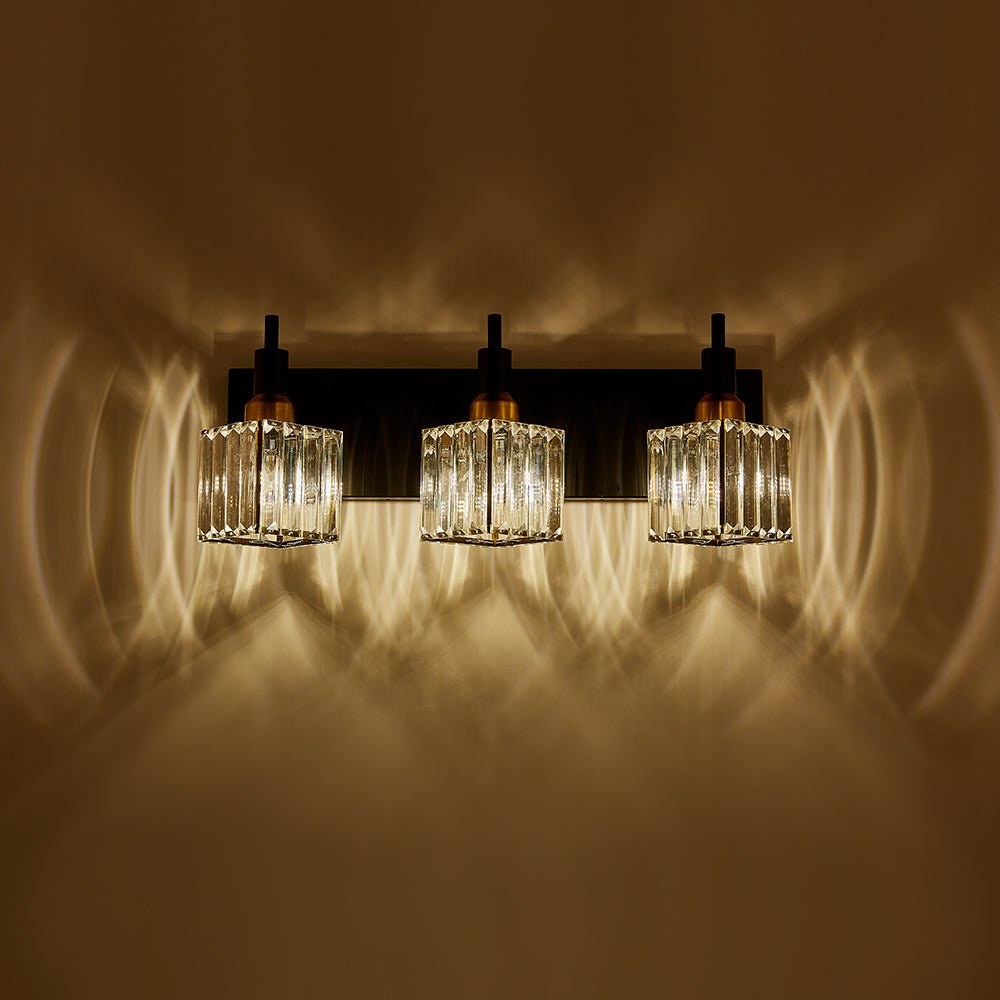 Moderna Luce da Parete per Bagno in Cristallo di Lusso