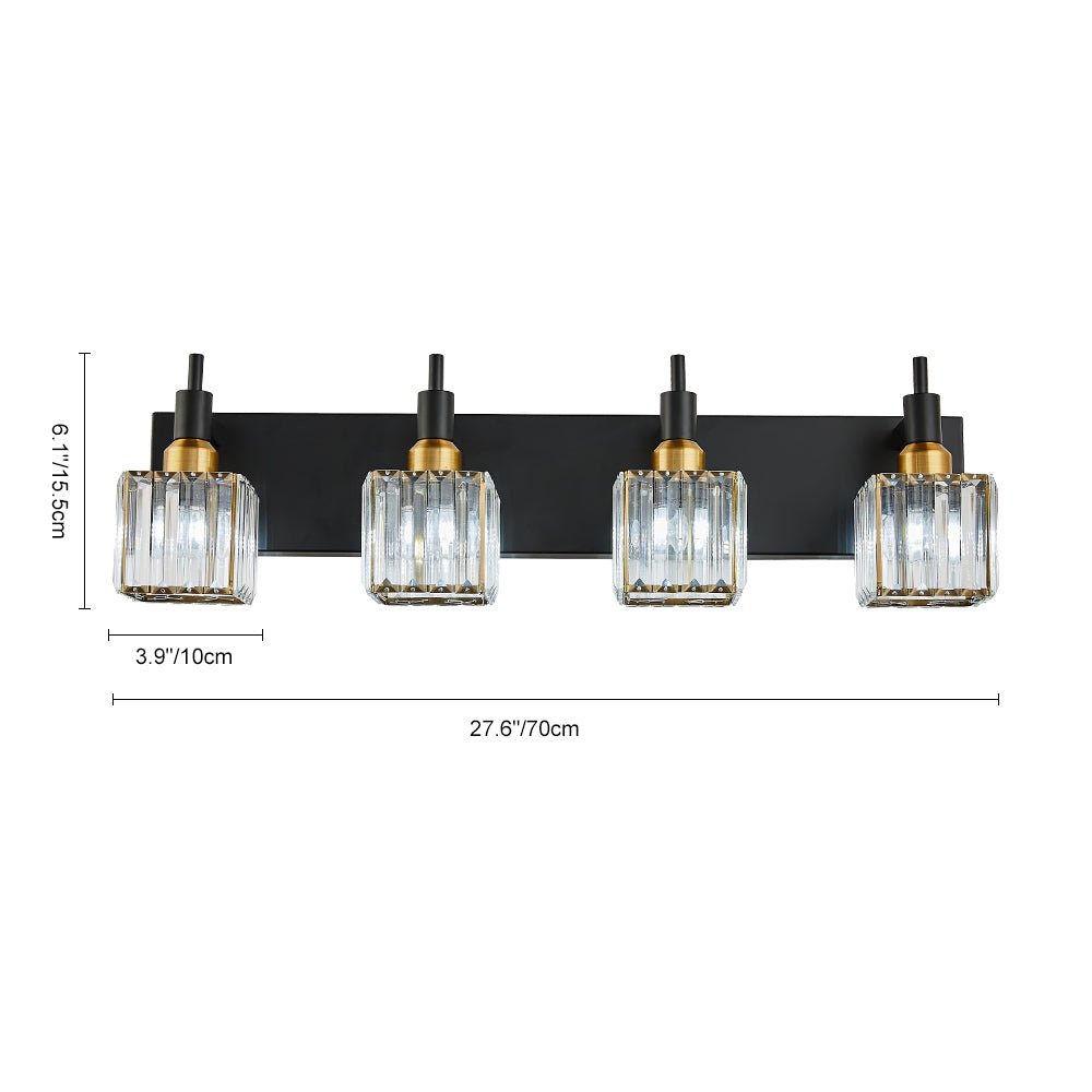 Moderna Luce da Parete per Bagno in Cristallo di Lusso