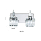 Moderna Luce da Parete per Bagno in Cristallo di Lusso