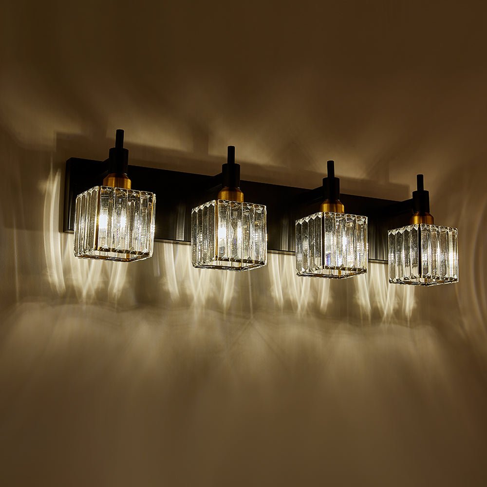 Moderna Luce da Parete per Bagno in Cristallo di Lusso