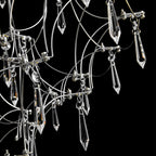 Lampadario in Cristallo LED a Stella con Rami di Lusso Moderno