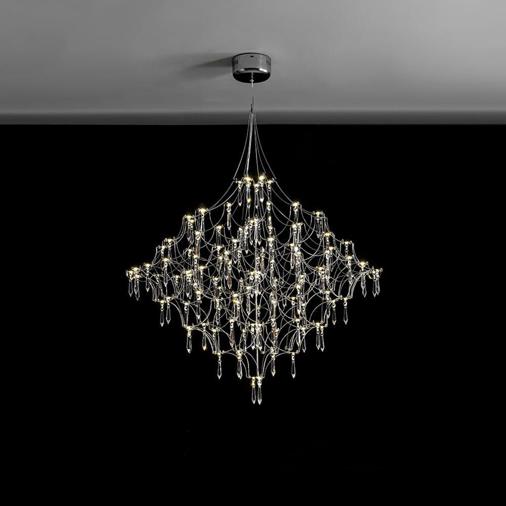 Lampadario in Cristallo LED a Stella con Rami di Lusso Moderno
