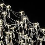 Lampadario in Cristallo LED a Stella con Rami di Lusso Moderno