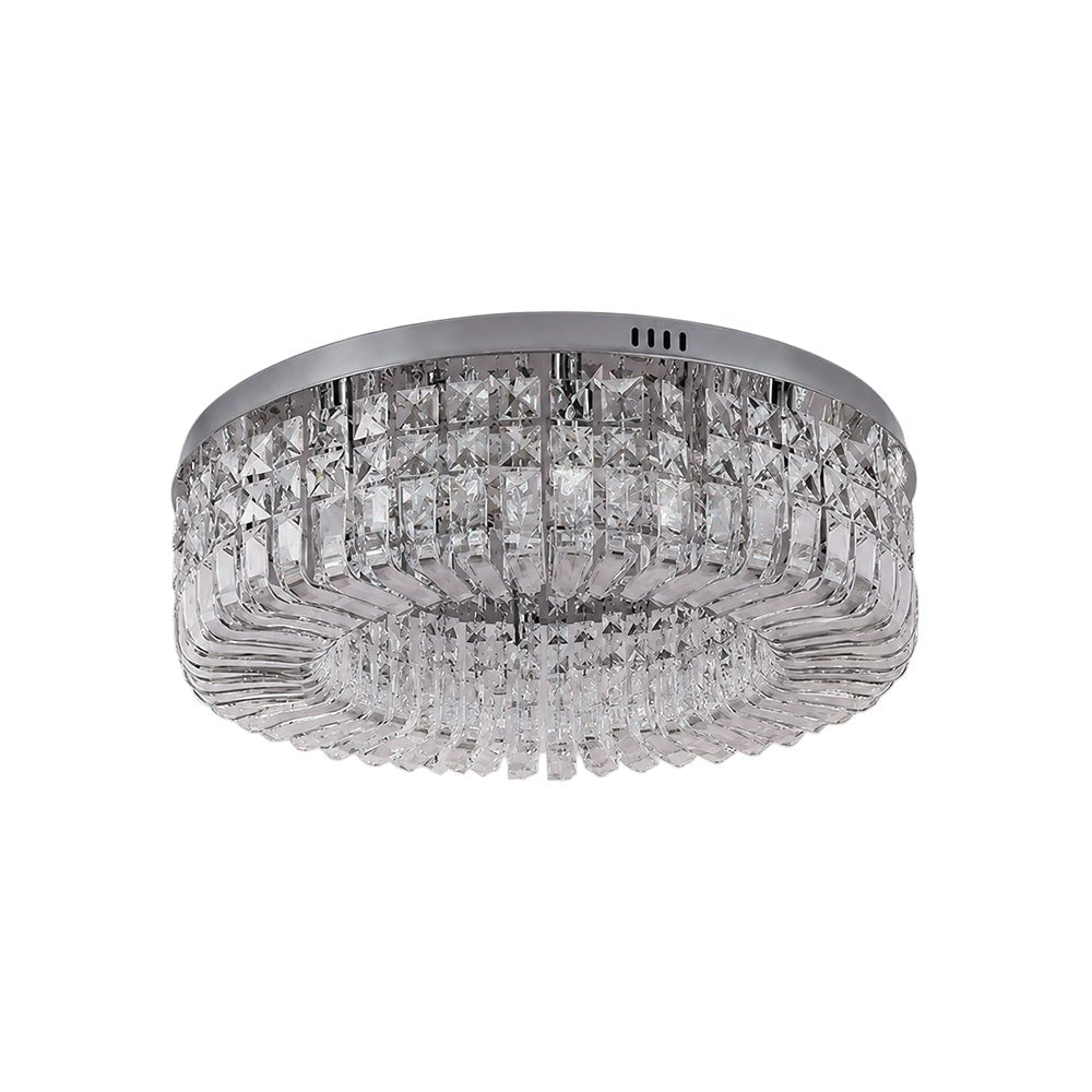 Moderna Luce da Soffitto Rotonda in Cristallo di Lusso