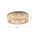 Moderna Luce da Soffitto Rotonda in Cristallo di Lusso