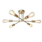 Moderno Semi Flush Mount Sputnik a 6 Luci in Stile Mid-Century