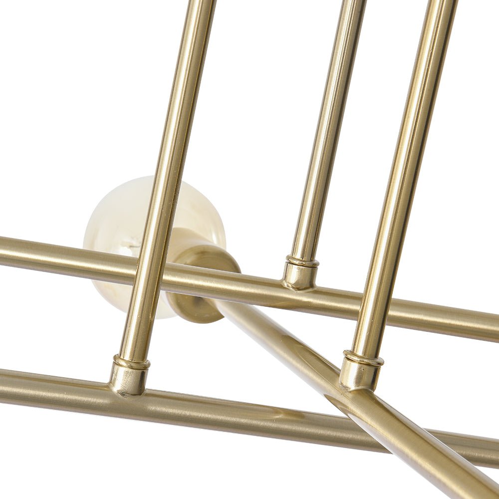 Moderno Semi Flush Mount Sputnik a 6 Luci in Stile Mid-Century