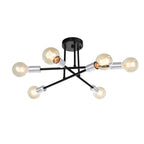 Moderno Semi Flush Mount Sputnik a 6 Luci in Stile Mid-Century