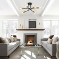 Moderno Semi Flush Mount Sputnik a 6 Luci in Stile Mid-Century