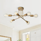 Moderno Semi Flush Mount Sputnik a 6 Luci in Stile Mid-Century