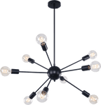 Moderno Lampadario Sputnik a 9 Luci in Stile Mid-Century