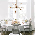 Moderno Lampadario Sputnik a 9 Luci in Stile Mid-Century