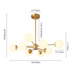 Moderno Lampadario Bubble Sputnik in Stile Mid-Century