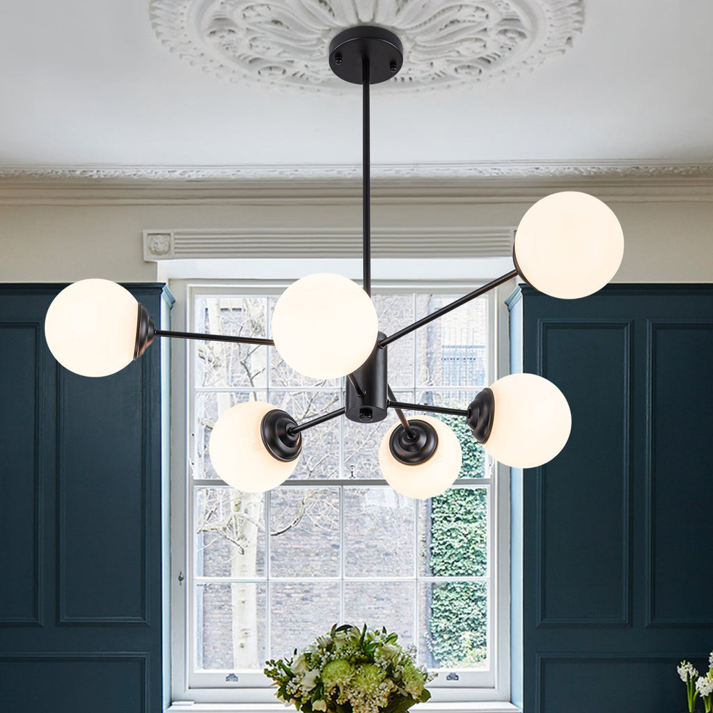Moderno Lampadario Bubble Sputnik in Stile Mid-Century