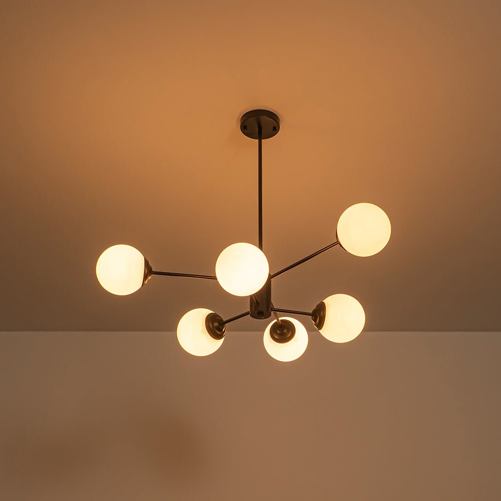 Moderno Lampadario Bubble Sputnik in Stile Mid-Century