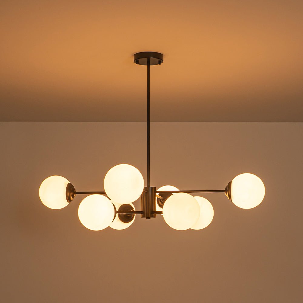 Moderno Lampadario Bubble Sputnik in Stile Mid-Century