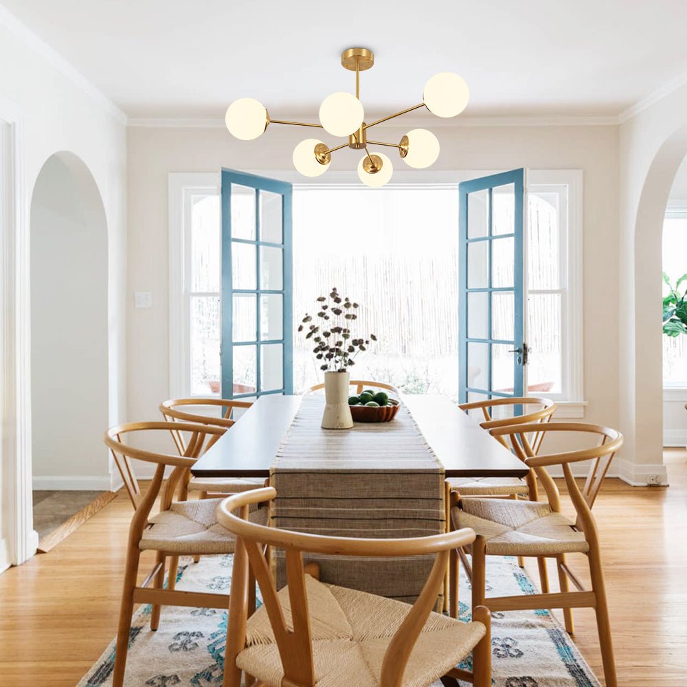 Moderno Lampadario Bubble Sputnik in Stile Mid-Century