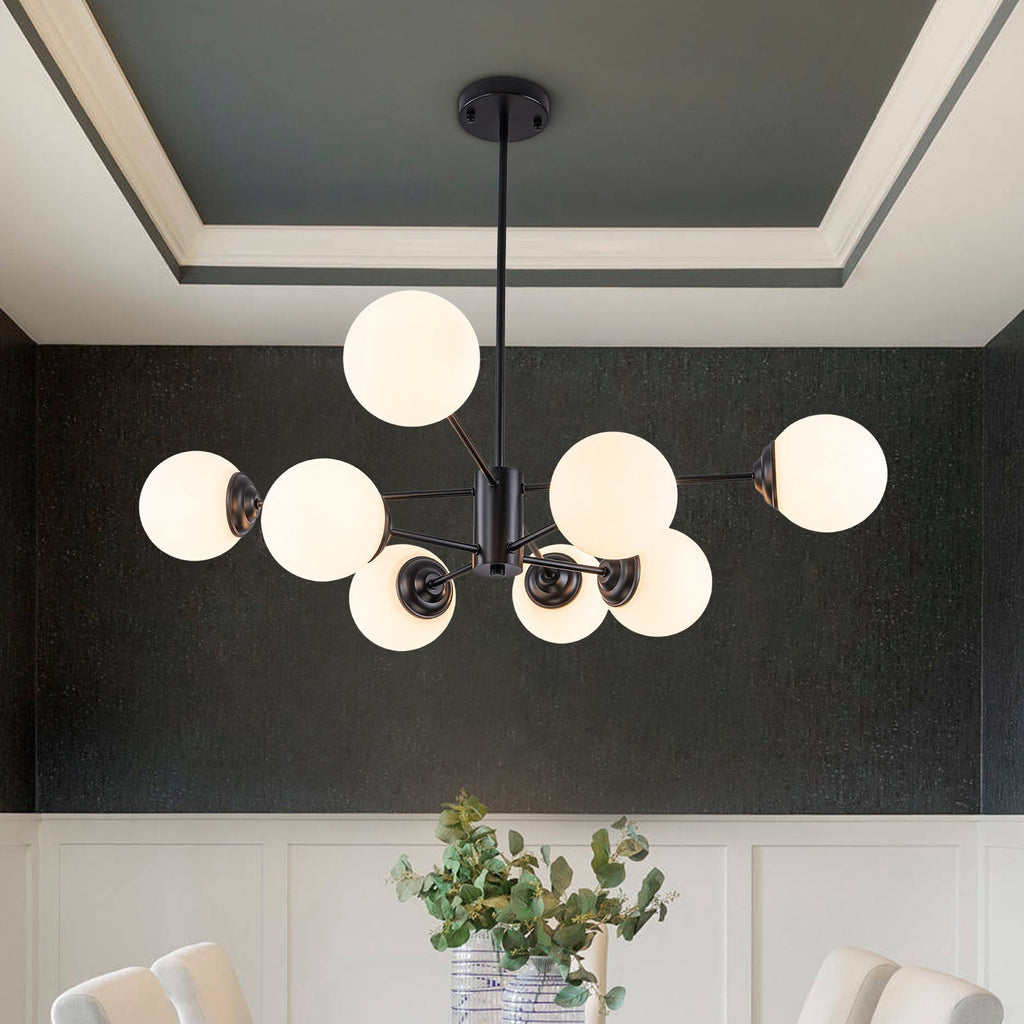 Moderno Lampadario Bubble Sputnik in Stile Mid-Century